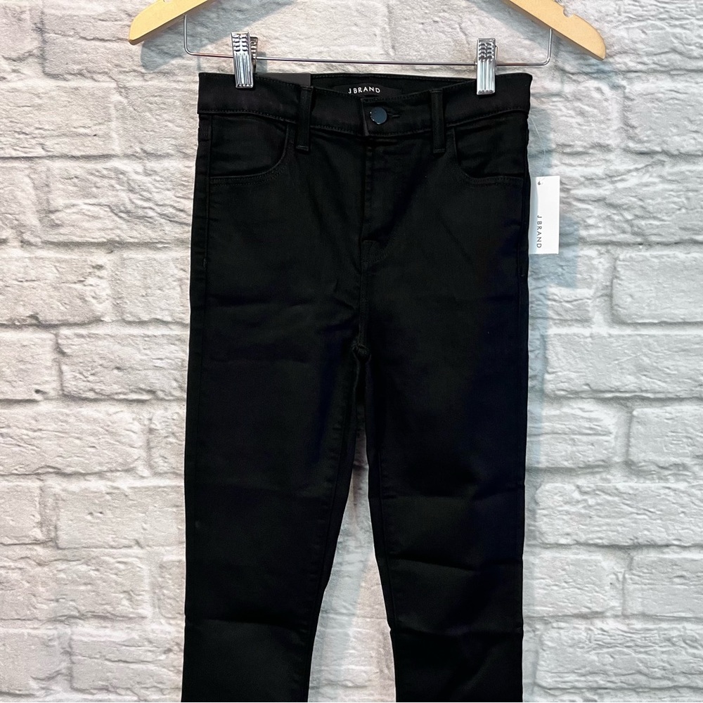 NWT J Brand 24” Maria High Rise Skinny Jeans in Seriously Black - Picture 5 of 12